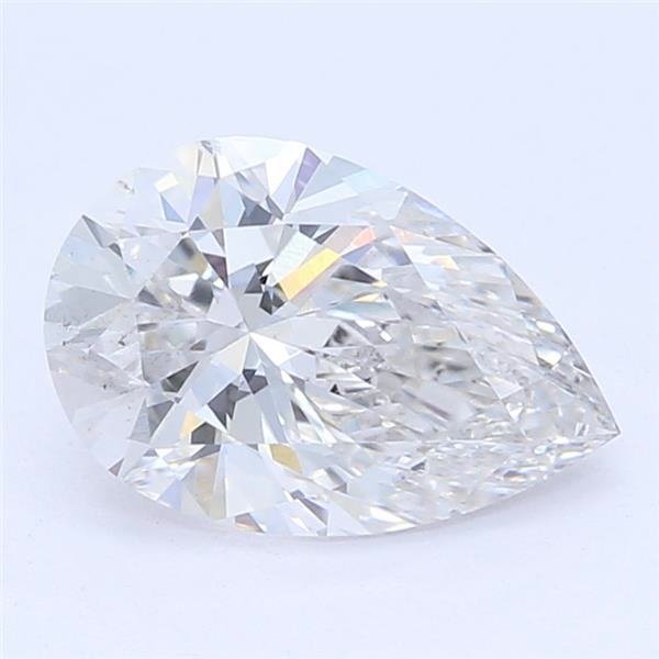 0.84ct F SI1 Rare Carat Ideal Cut Pear Lab Grown Diamond