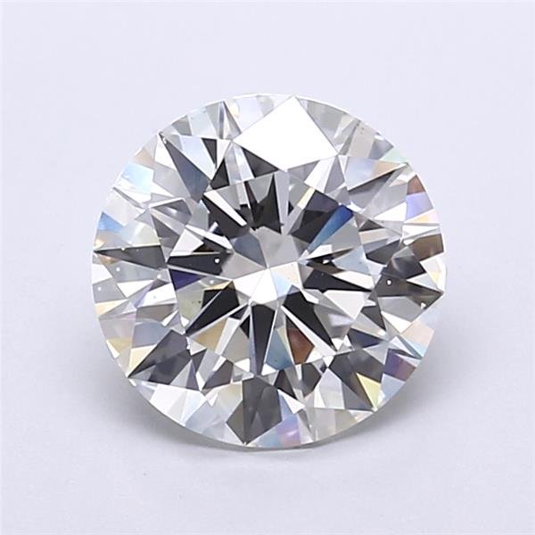 3.21ct F VS2 Rare Carat Ideal Cut Round Lab Grown Diamond