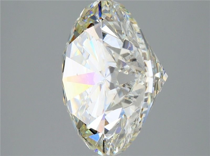 5.01ct K SI2 Rare Carat Ideal Cut Round Diamond