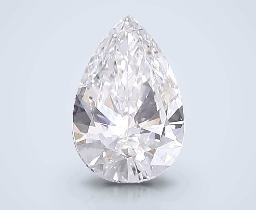 1.61 Carat Pear Lab Diamond