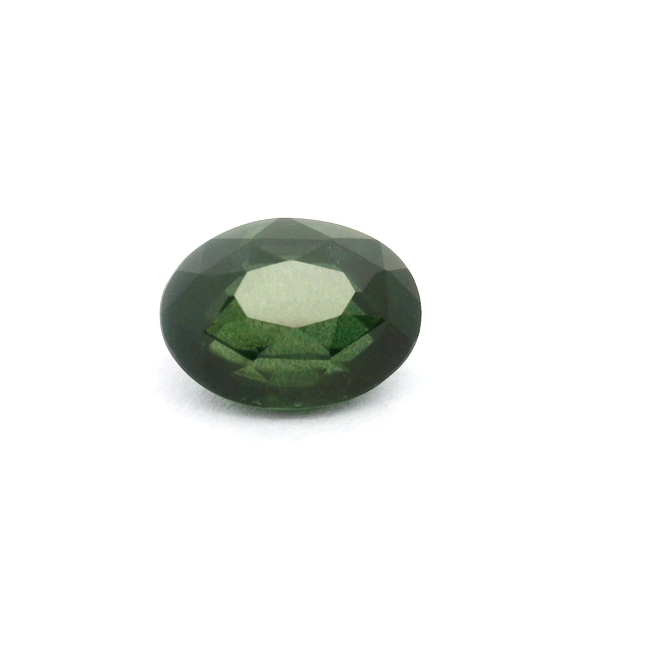 2.29 Carat Green Oval Sapphire