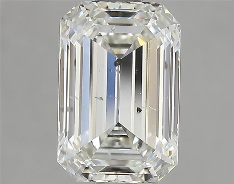 2.26ct I SI2 Rare Carat Ideal Cut Emerald Diamond