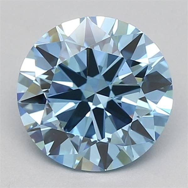 1.50 Ct. Fancy Vivid Blue Round Lab Diamond