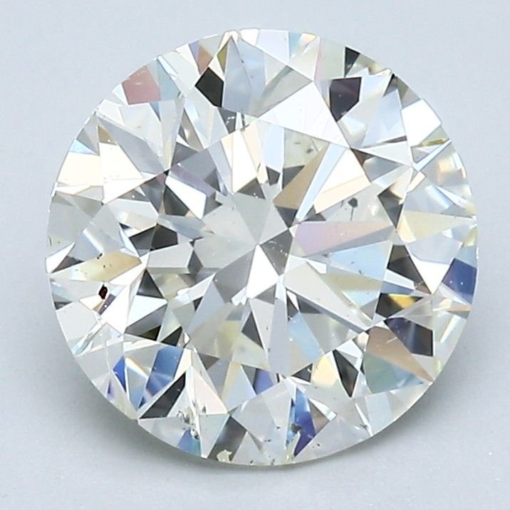 2.40ct J SI2 Rare Carat Ideal Cut Round Diamond