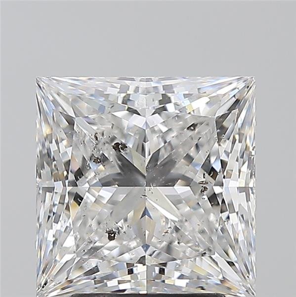 3.02ct E SI2 Rare Carat Ideal Cut Princess Diamond