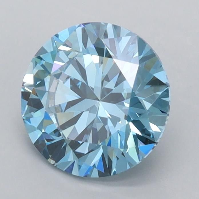 1.50 Ct. Fancy Vivid Blue Round Lab Diamond
