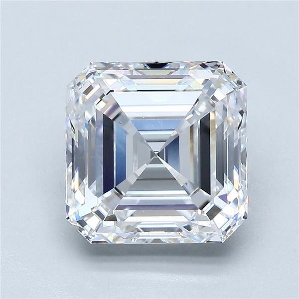 3.51ct D VS2 Excellent Cut Asscher Diamond