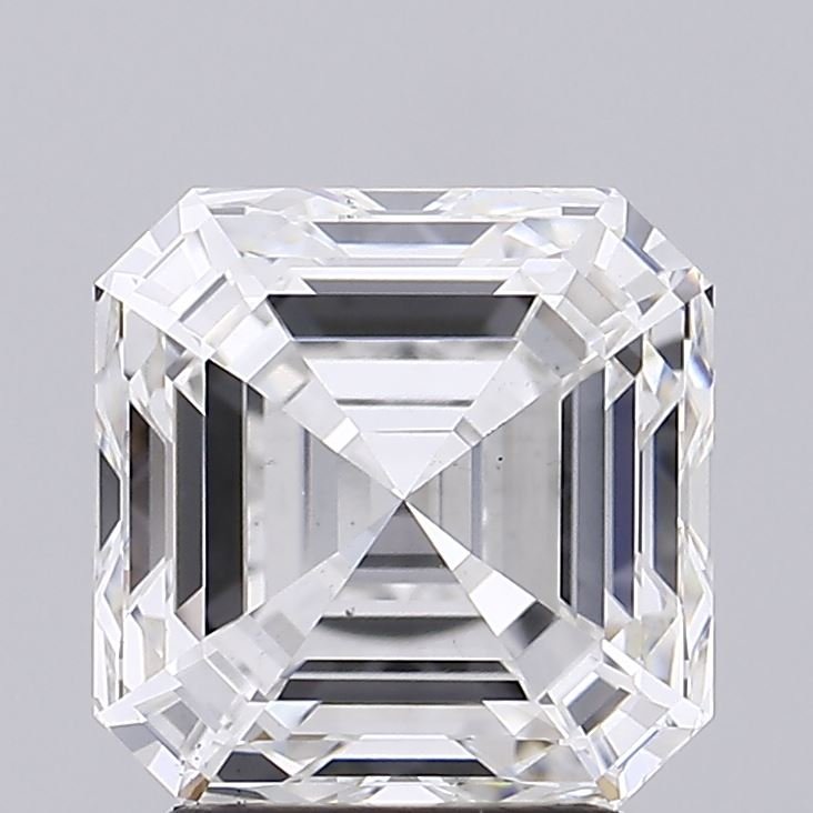 3.15ct G VS2 Rare Carat Ideal Cut Asscher Lab Grown Diamond