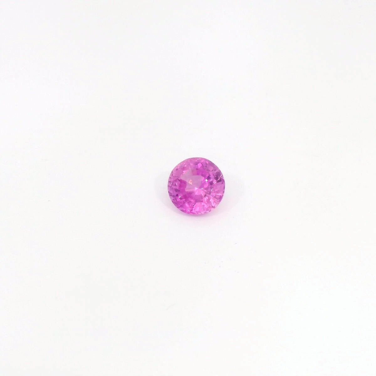 1.66 Carat Pink Round Sapphire