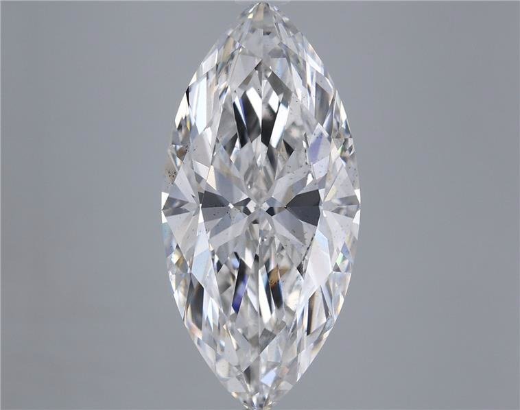 5.38ct F SI1 Rare Carat Ideal Cut Marquise Lab Grown Diamond