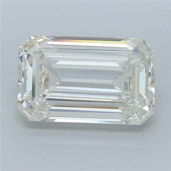 12.18ct H VVS2 Rare Carat Ideal Cut Emerald Lab Grown Diamond