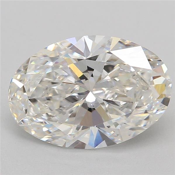 1.35ct G VVS2 Rare Carat Ideal Cut Oval Lab Grown Diamond