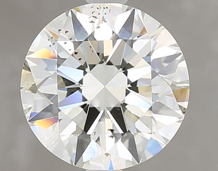 2.70ct K SI2 Rare Carat Ideal Cut Round Diamond