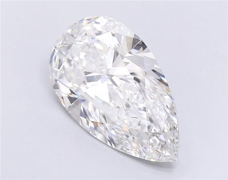 6.07ct E VVS2 Rare Carat Ideal Cut Pear Lab Grown Diamond