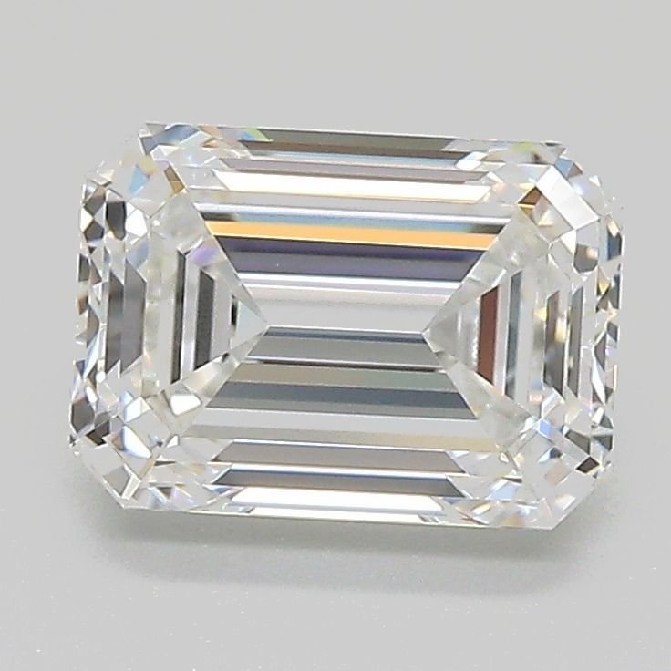 2.07ct D VS1 Excellent Cut Emerald Lab Grown Diamond