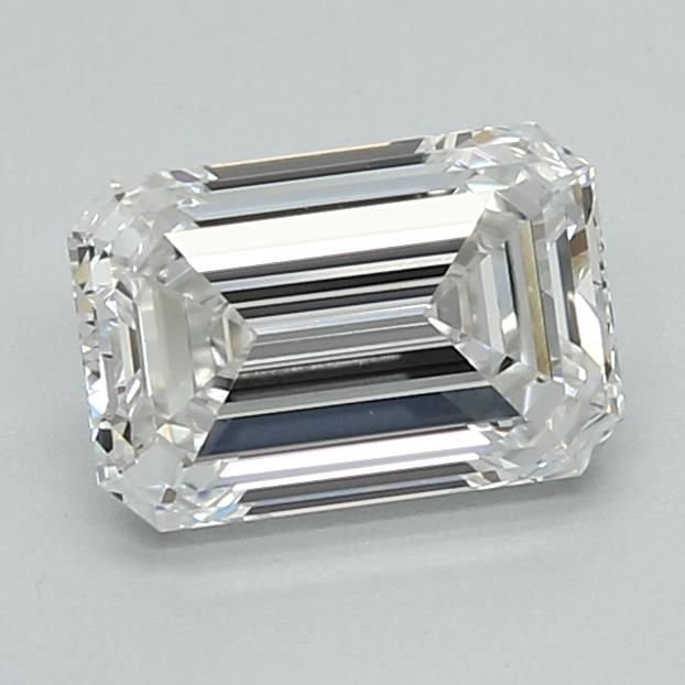 1.49ct E VVS2 Rare Carat Ideal Cut Emerald Lab Grown Diamond