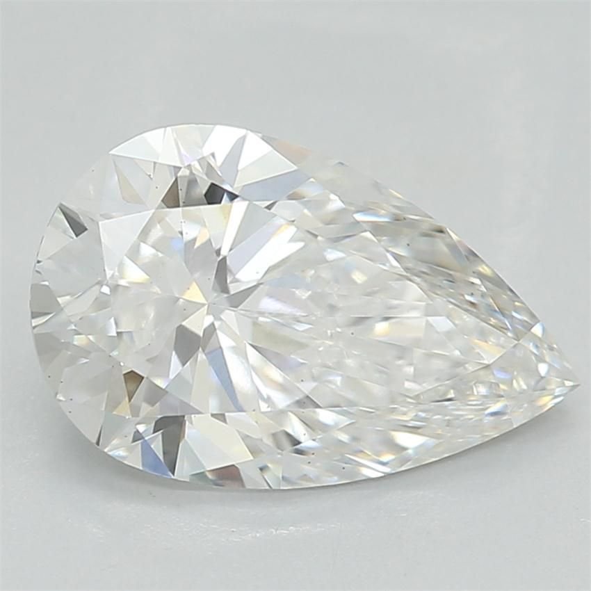 1.08ct E VS2 Rare Carat Ideal Cut Pear Lab Grown Diamond