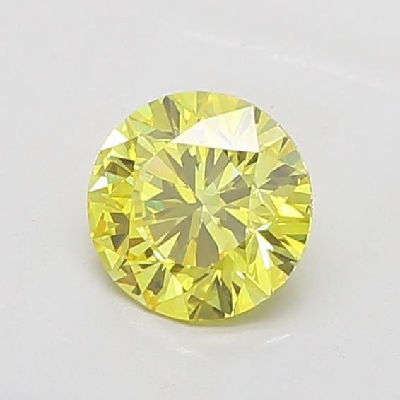 1.50 Ct. Fancy Intense Yellow Round Lab Diamond