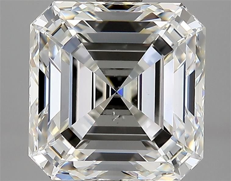 3.07ct G SI1 Rare Carat Ideal Cut Asscher Diamond