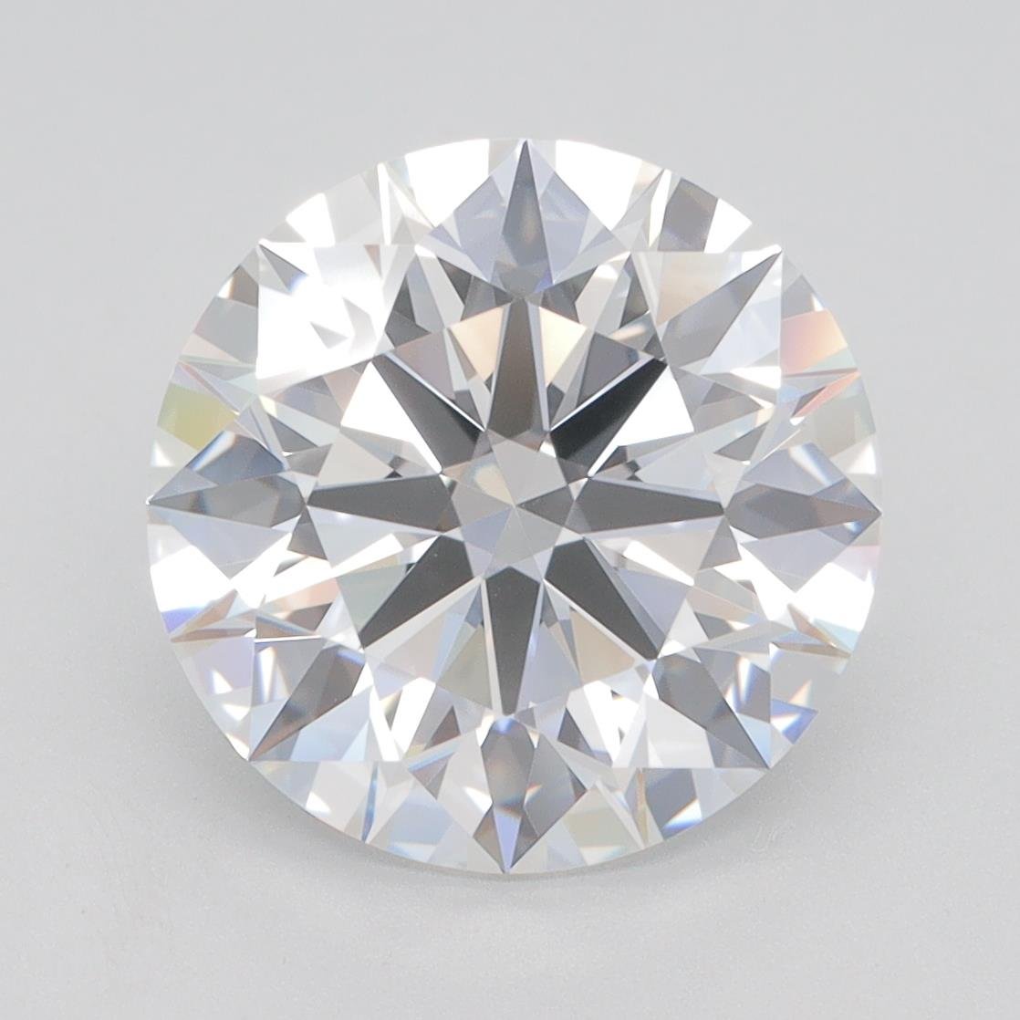 4.52ct F VVS1 Rare Carat Ideal Cut Round Lab Grown Diamond