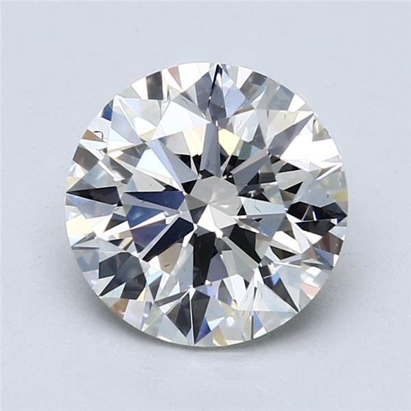 3.06ct G SI1 Rare Carat Ideal Cut Round Lab Grown Diamond