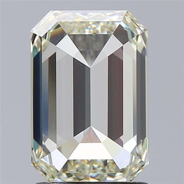 1.70ct K VS2 Rare Carat Ideal Cut Emerald Diamond