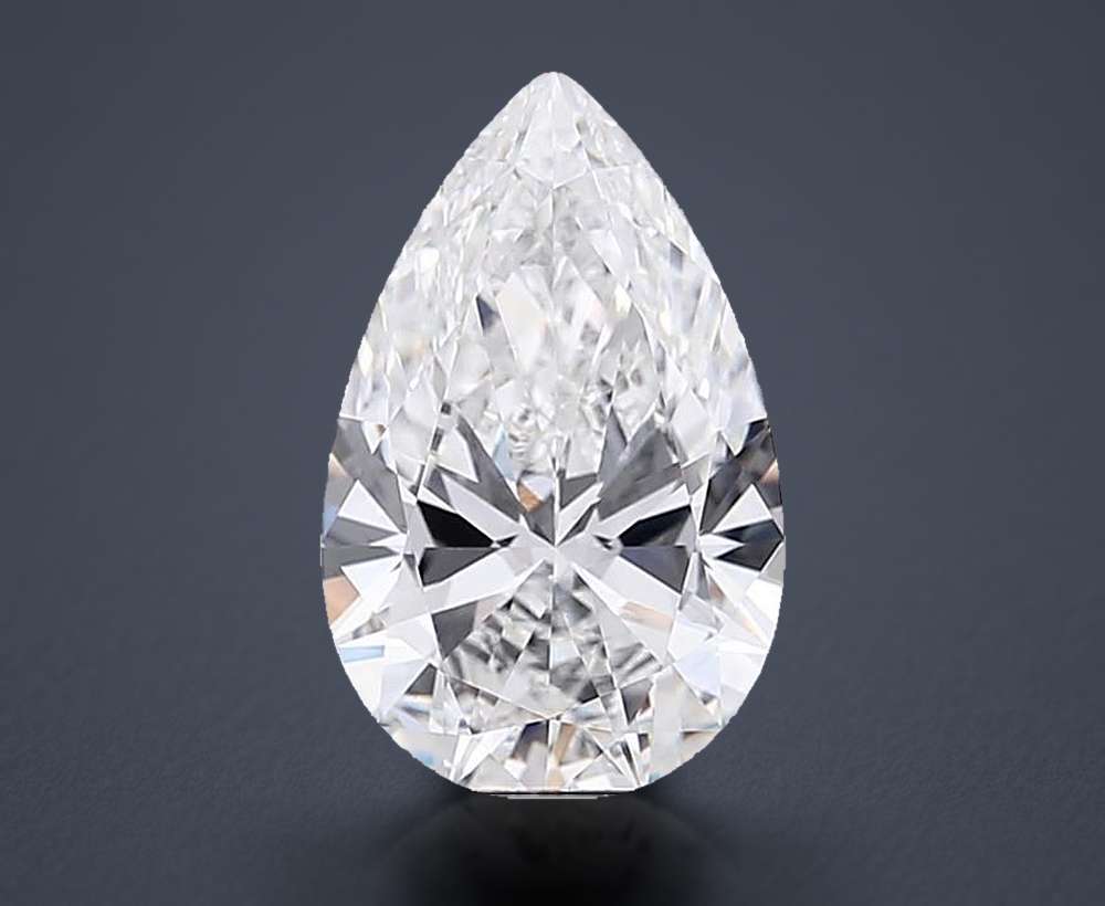 6.49 Carat Pear Lab Diamond