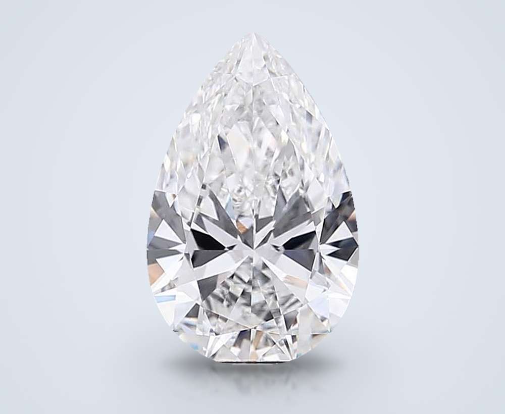 6.49 Carat Pear Lab Diamond