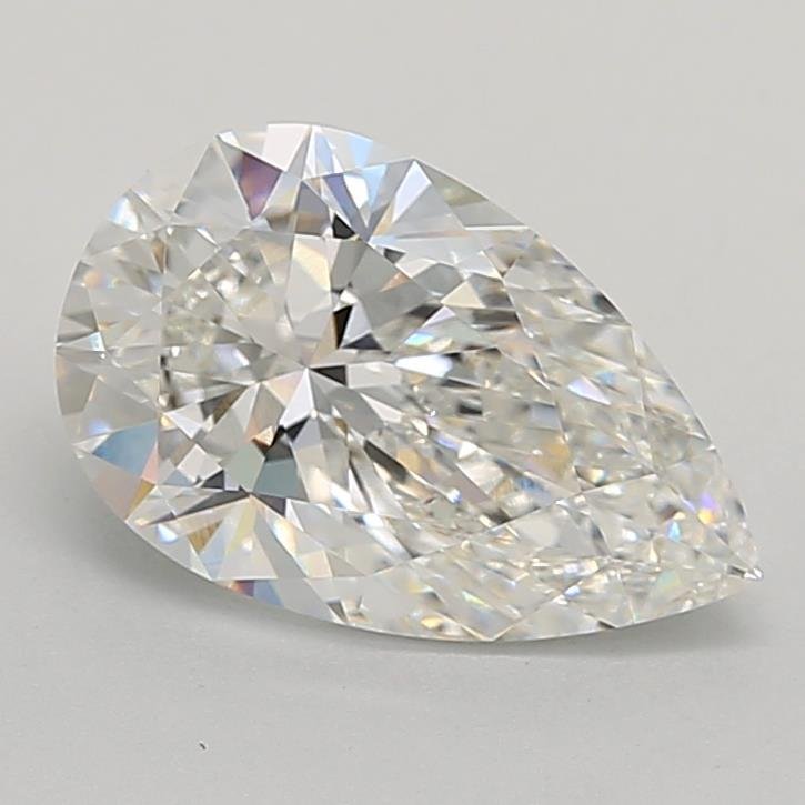 2.77ct F VVS2 Rare Carat Ideal Cut Pear Lab Grown Diamond