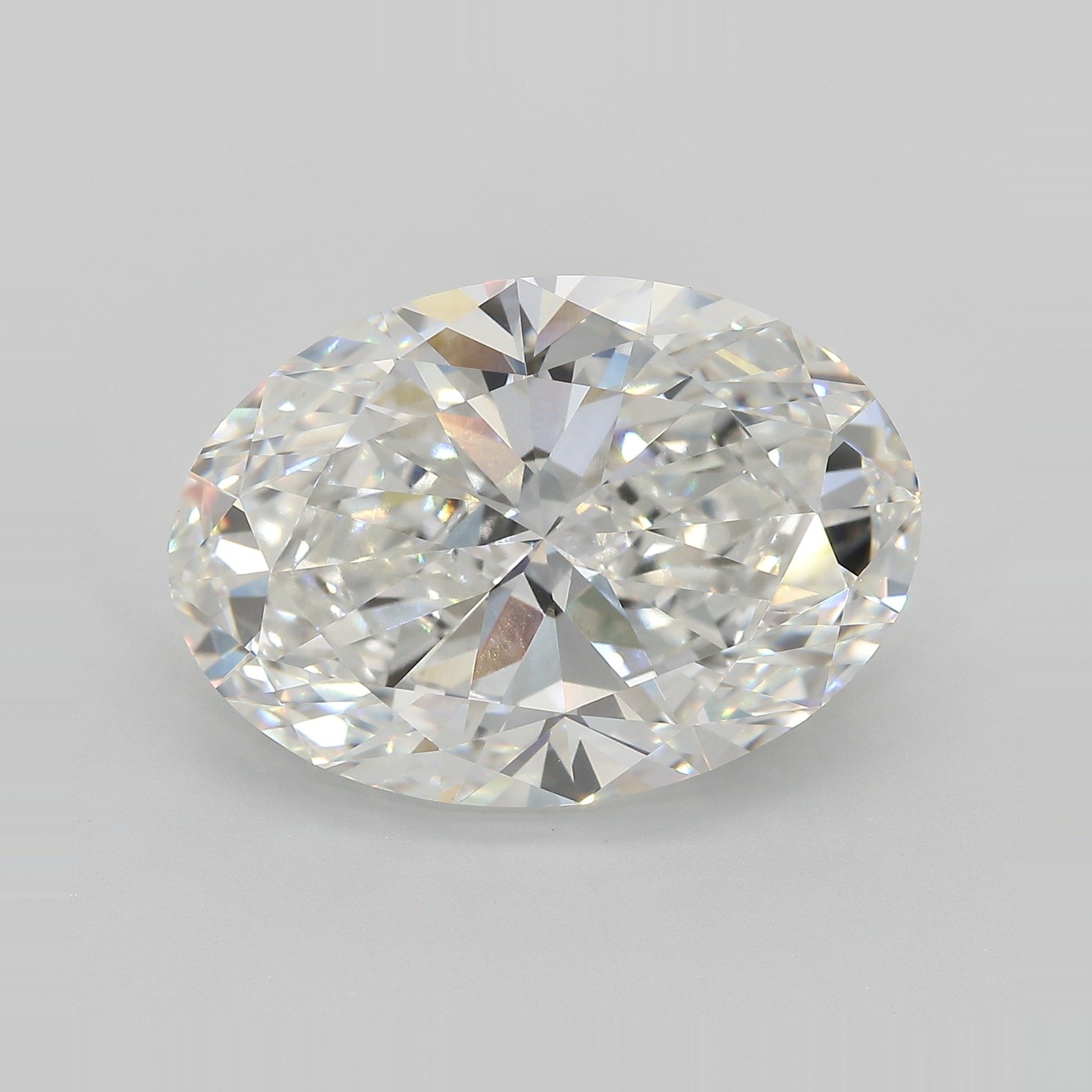 14.64ct F VVS2 Rare Carat Ideal Cut Oval Lab Grown Diamond