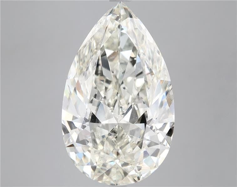 7.02ct J SI1 Rare Carat Ideal Cut Pear Diamond