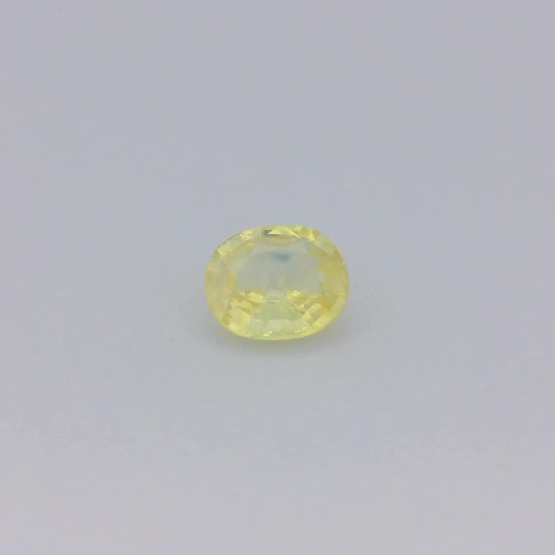1.41 Carat Intense Yellow Oval Sapphire