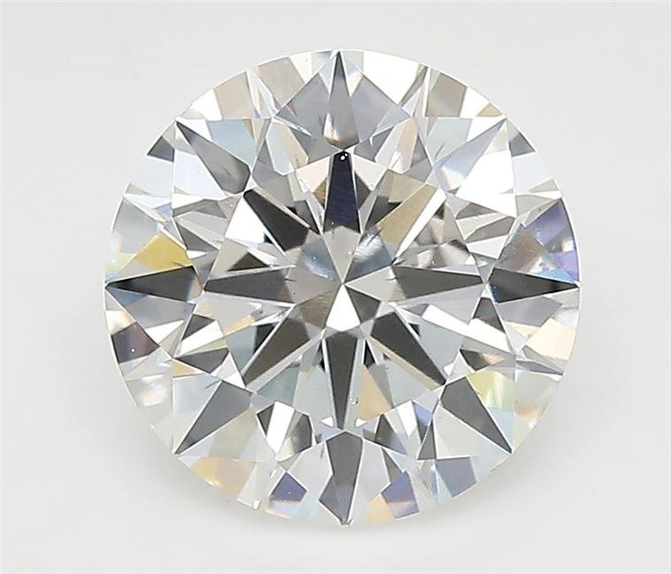 4.01ct F SI1 Rare Carat Ideal Cut Round Lab Grown Diamond