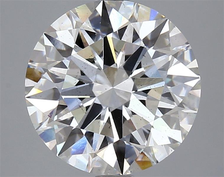 4.04ct F SI1 Rare Carat Ideal Cut Round Lab Grown Diamond