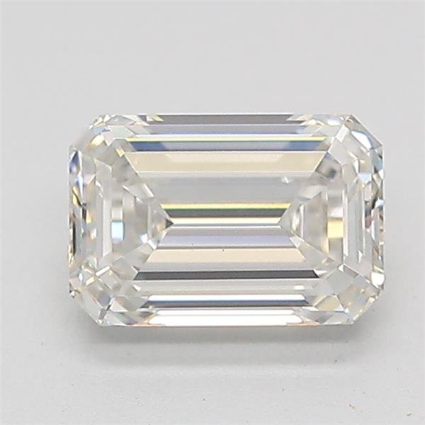 1.09ct H VS1 Rare Carat Ideal Cut Emerald Lab Grown Diamond