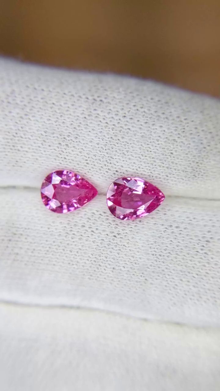 2.42 Carat Pink Pear Sapphire