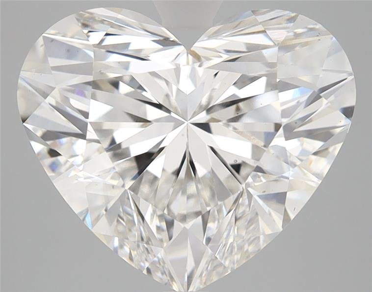 5.16ct F VS2 Rare Carat Ideal Cut Heart Lab Grown Diamond