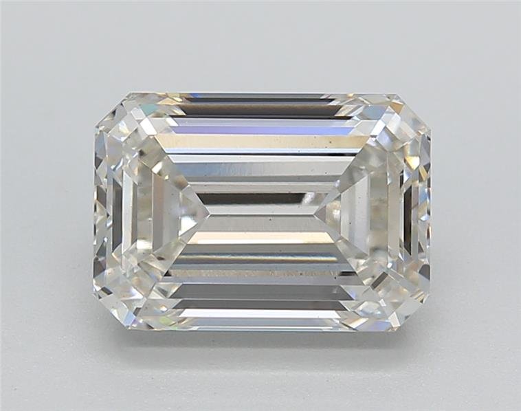 3.24ct H VS1 Rare Carat Ideal Cut Emerald Lab Grown Diamond