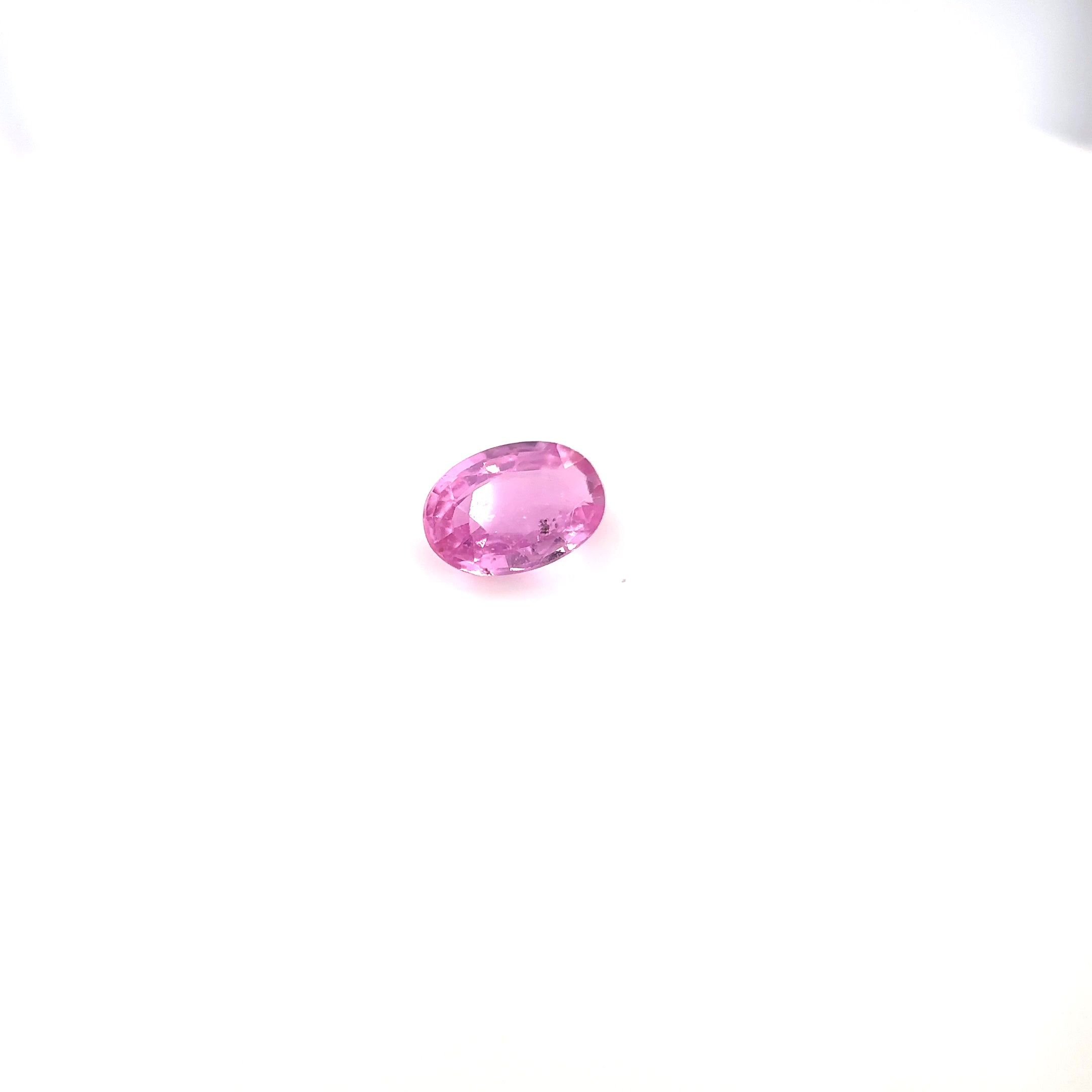 0.48 Carat Pink Oval Sapphire