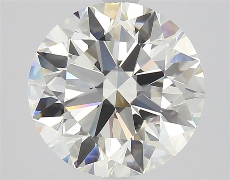 3.01ct J IF Rare Carat Ideal Cut Round Diamond