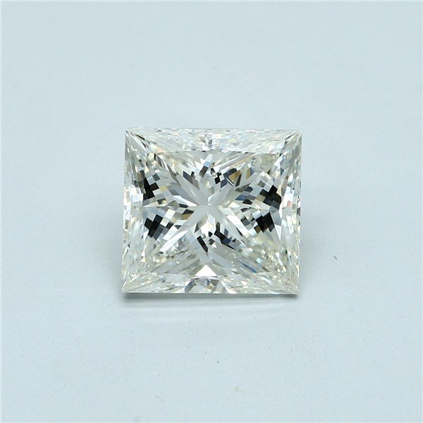 3.61ct K SI2 Very Good Cut Princess Diamond