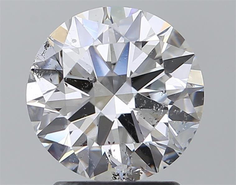 2.01ct D SI2 Rare Carat Ideal Cut Round Diamond