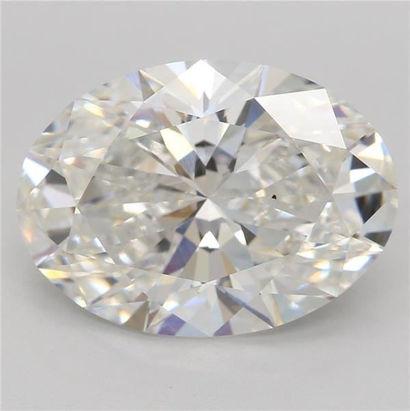 4.05ct F VS1 Rare Carat Ideal Cut Oval Lab Grown Diamond