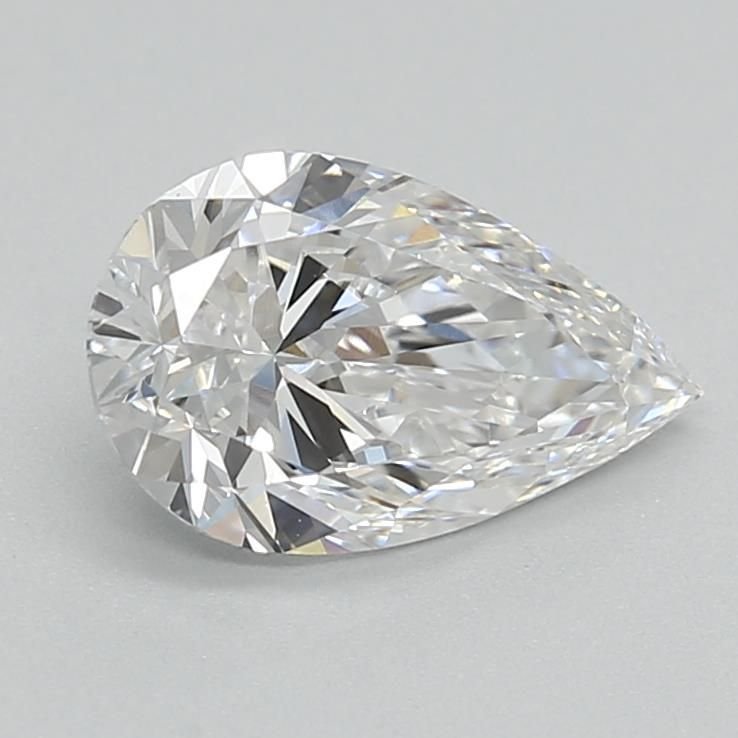 0.96ct D VVS2 Rare Carat Ideal Cut Pear Lab Grown Diamond