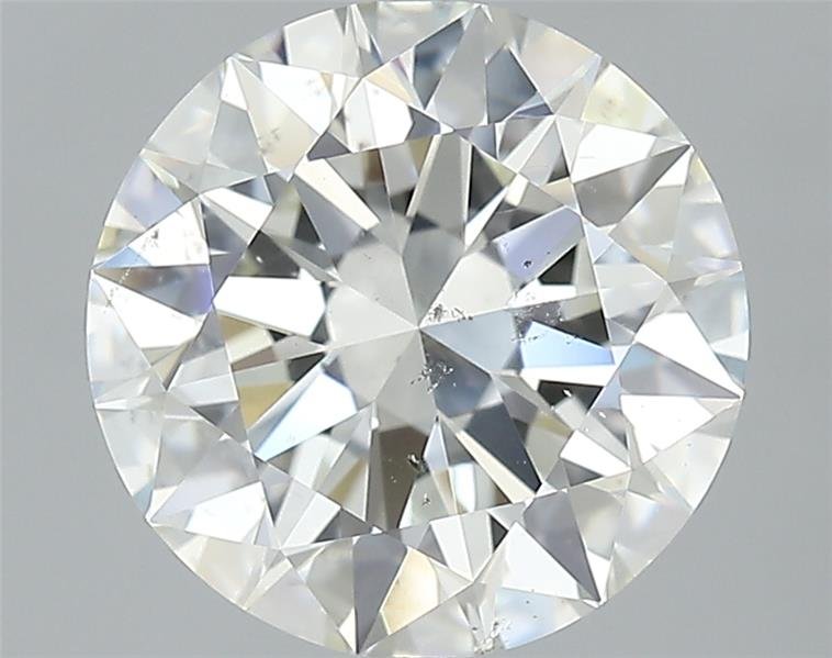 3.01ct J SI1 Rare Carat Ideal Cut Round Diamond