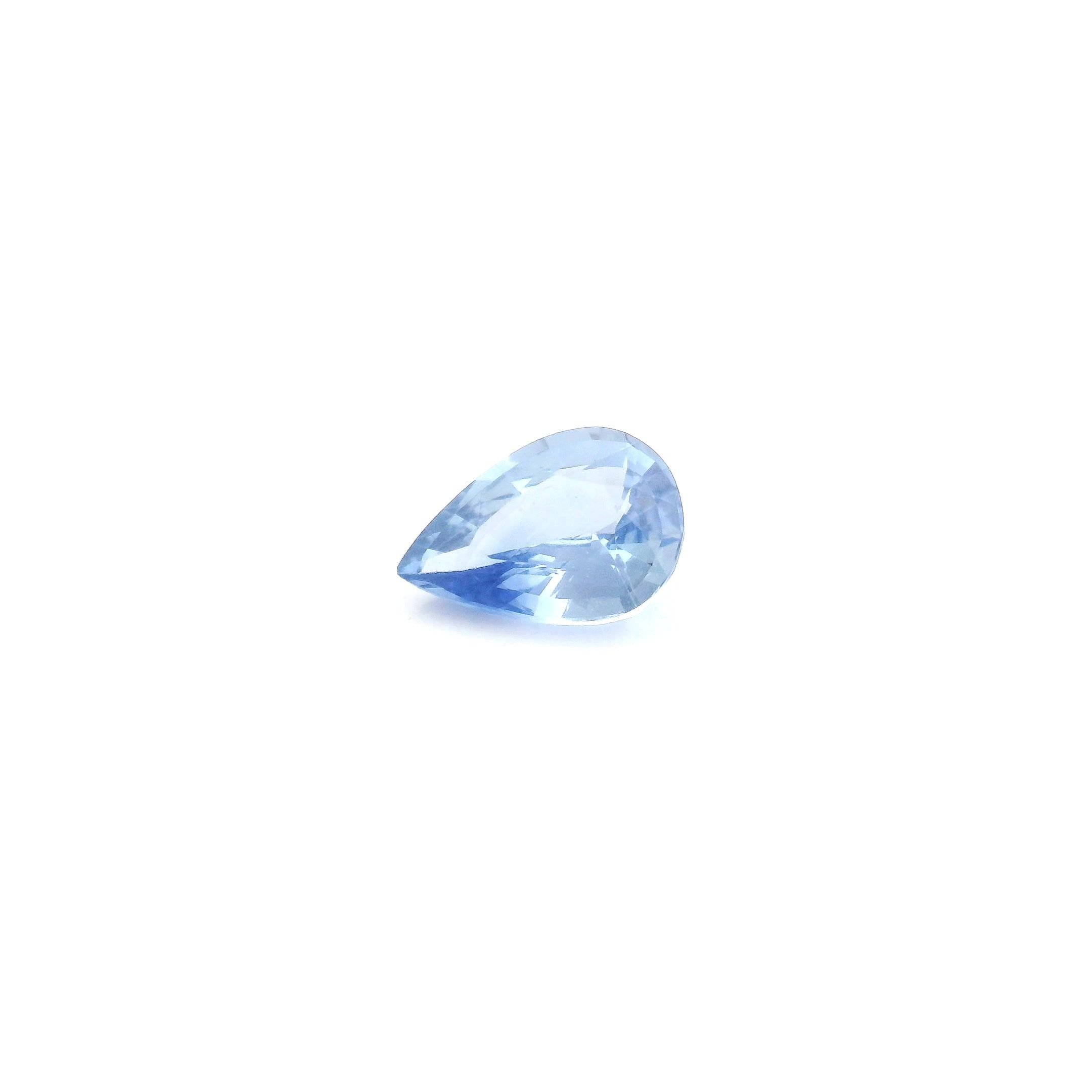 0.62 Carat Blue Pear Sapphire