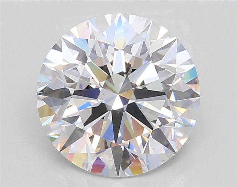 2.59ct D VS2 Rare Carat Ideal Cut Round Lab Grown Diamond