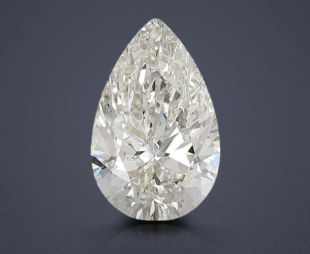 3.02 Carat Pear Natural Diamond