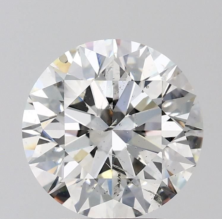 3.51ct I SI2 Rare Carat Ideal Cut Round Diamond