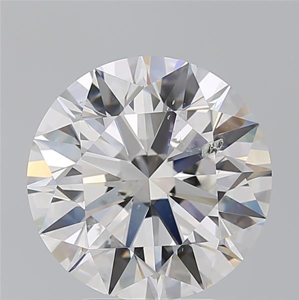 5.03ct H SI2 Rare Carat Ideal Cut Round Diamond
